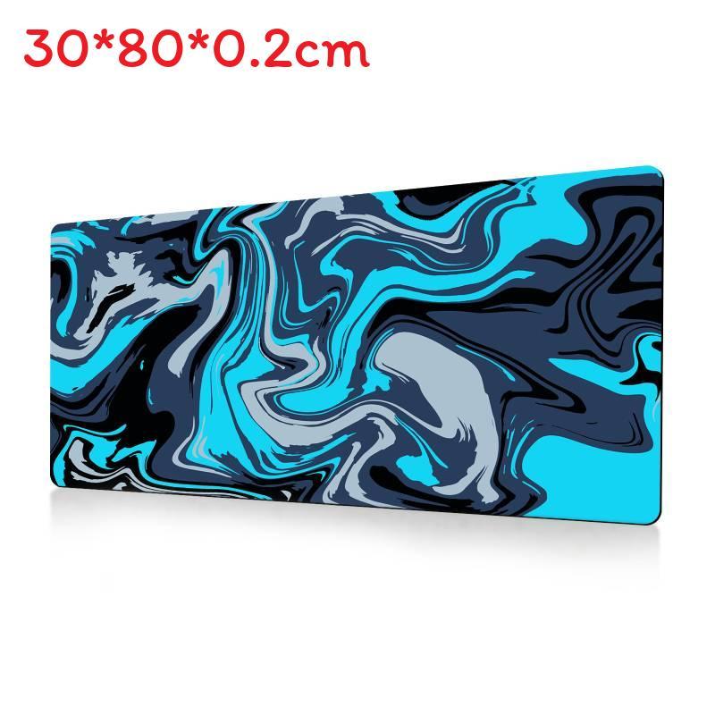 Ofis Masası Konforu İçin Kaymaz Yüzeyli Soyut Akışkan Büyük Mouse Pad