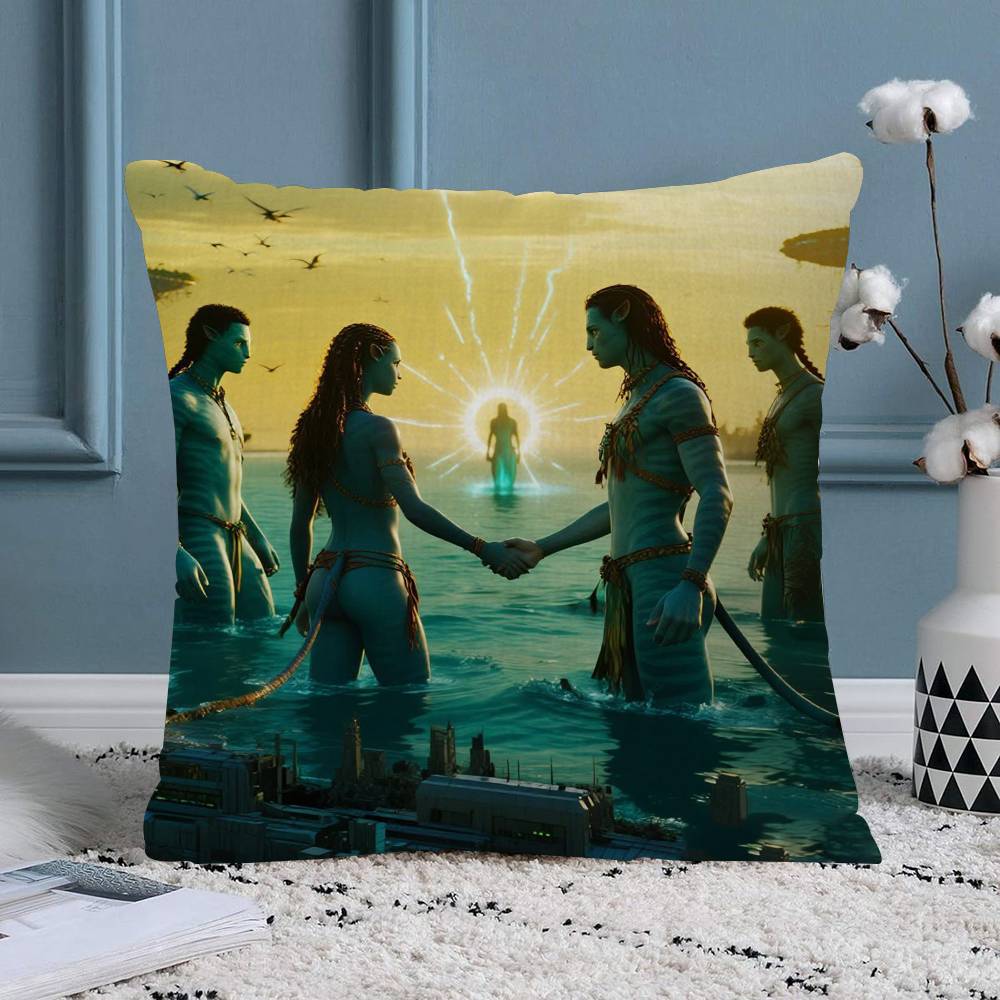 PC Scifi Movies AAvatar Vintage Pillow Cushion Cover Pillowcase Living Room Sofa Home Decor Customized