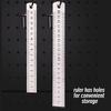 10P 15-30cm Stainless Steel Metal Straight Ruler Precision Double Sided Precision Measuring Tool Scale Metric Ruler Accessories