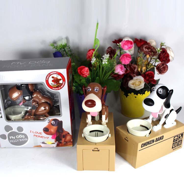 Nieuwigheid Elektrische Puppy Muntetende Spaarpot Speelgoed voor Kinderen