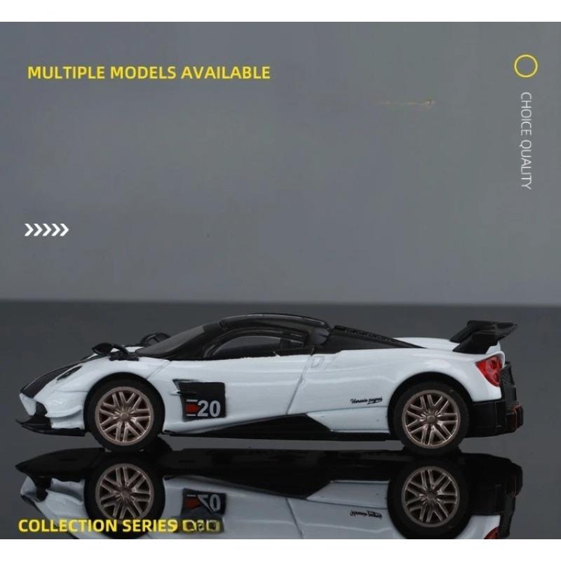 Simulation Pagani Huayra 1/43 Alloy Car Model Children's Pull Back Toy Ornaments Miniature Voiture Diecast Car Toy for Boy Gift
