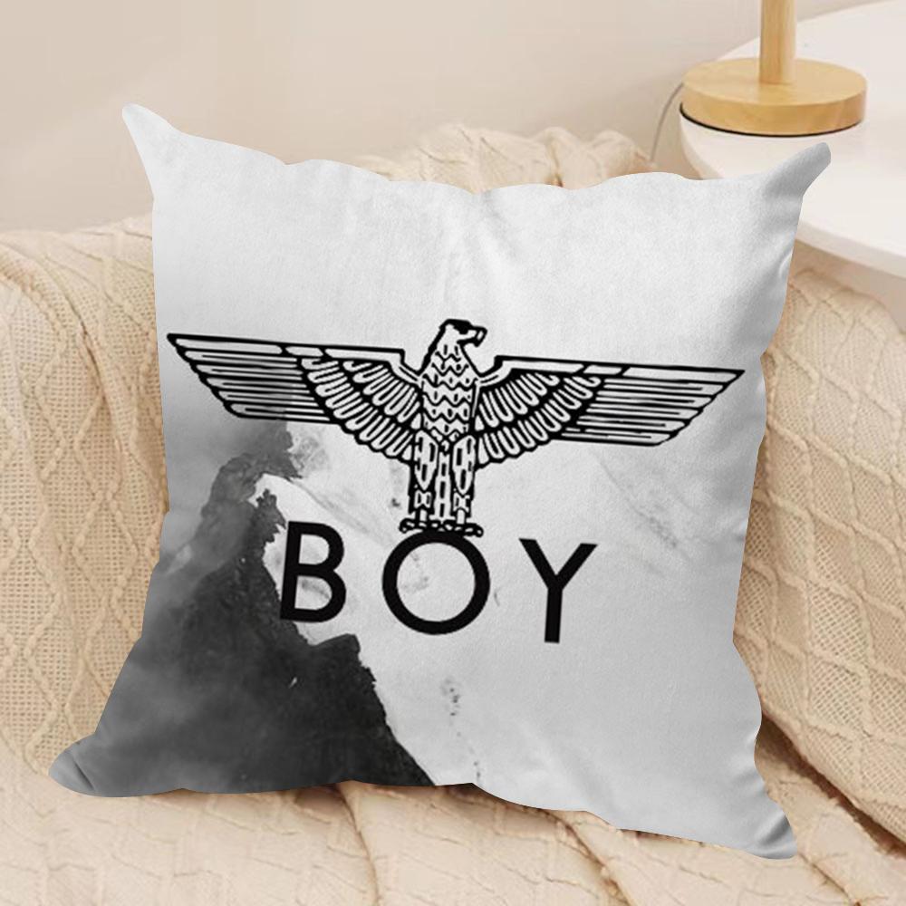 Marke B-BOY LONDON Kissenbezug Weicher Plüschstoff Beidseitig Bedruckter Sofakissenbezug für Alle Jahreszeiten Wohndeko Geschenk