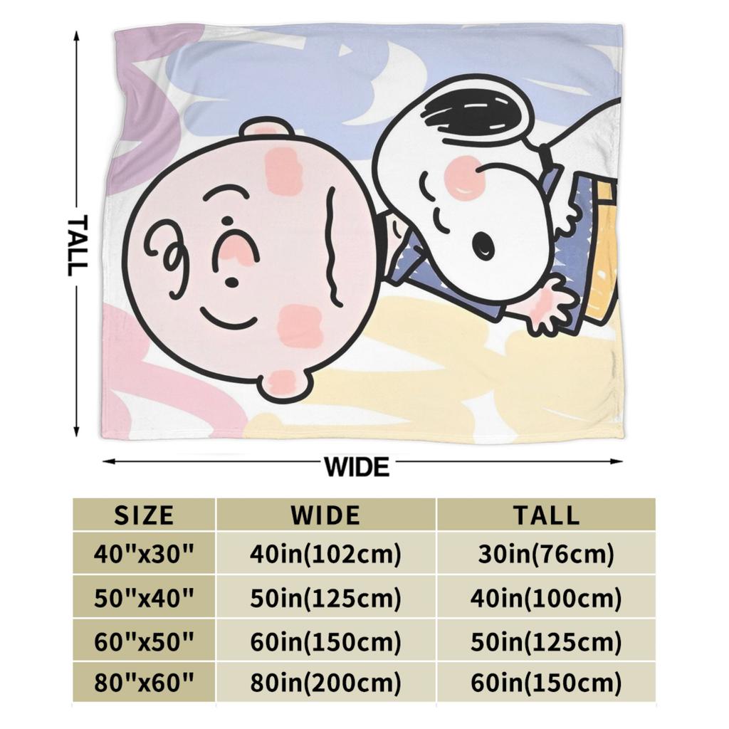Snoopys Blankets Cartoon Manga Fuzzy Awesome Warm Throw Blankets for Home Autumn/Winter,