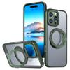 For iPhone 16 Pro Case TPU+Acrylic Kickstand Phone Cover Compatible with MagSafe