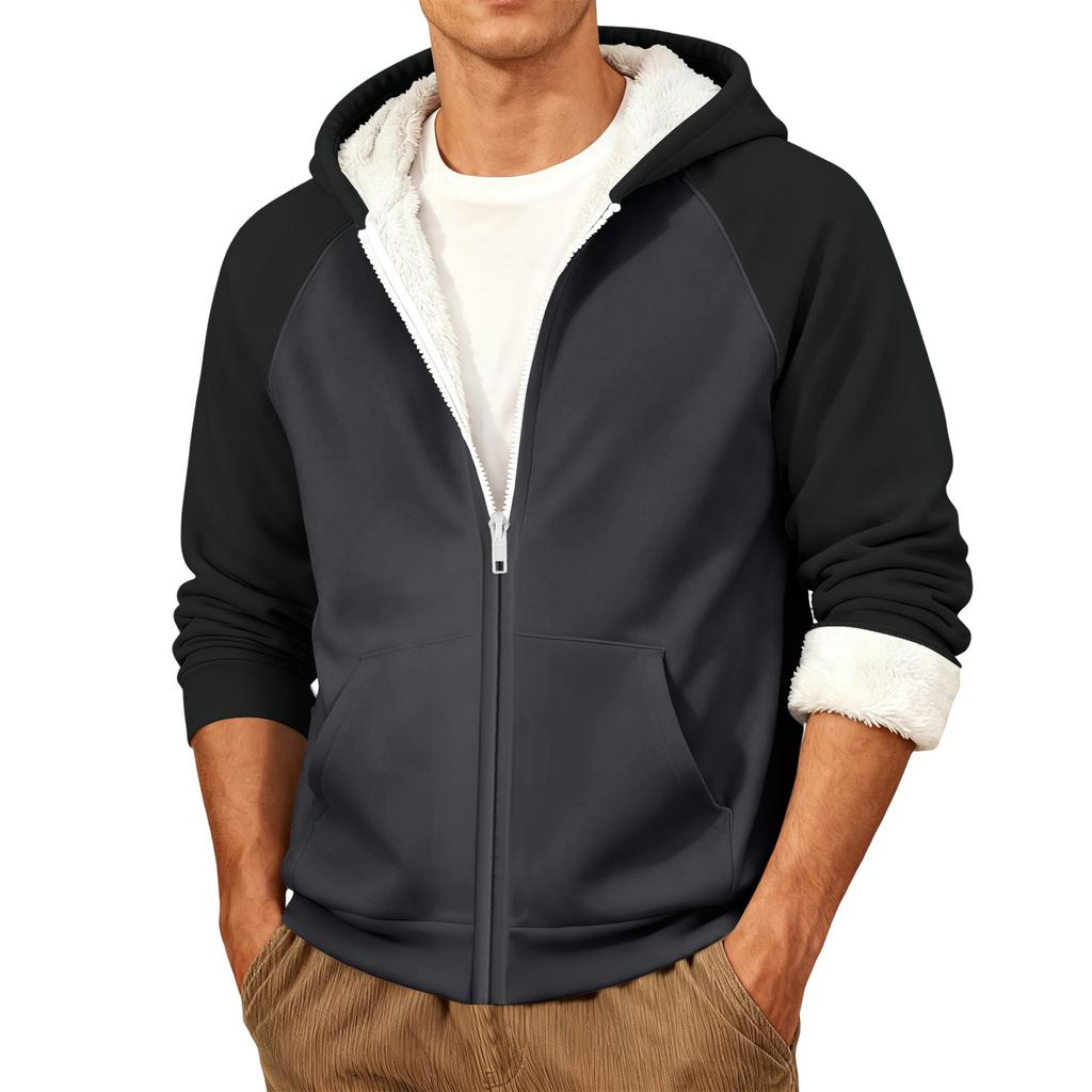 Men's Casual Warm Hooded Jacket