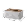 Double-sided Cover Desktop Tissue Box Plastic Napkins Holder Smooth Extraction Tissue Rack  Hotel