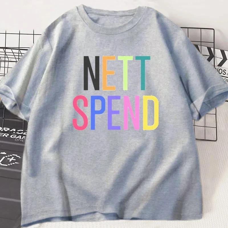 Nettspend T-Shirt Tee Tour Merch Y2k Kleidung Unisex Lässiges Hip Hop T-Shirt Unisex Kurzarm T-Shirt Tees Y2k Grafik T-Shirt
