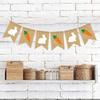 Burlap Rabbit Radish Garland Banners, Bunny Burlap for Easter Decorations Home Office School Outdoor Party Supply
