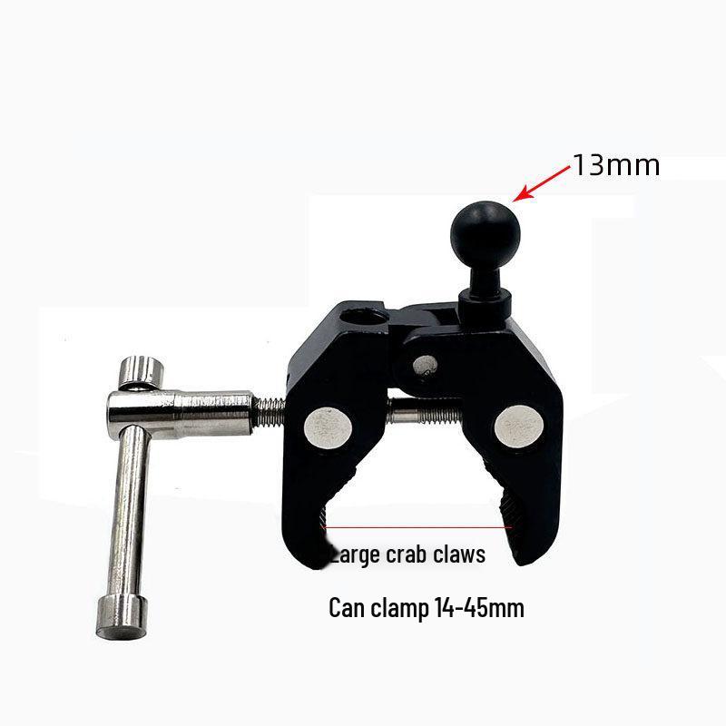 17mm Ball Head Magnetic Phone Holder with Aluminum Rod and Suction Cup Mount for Car