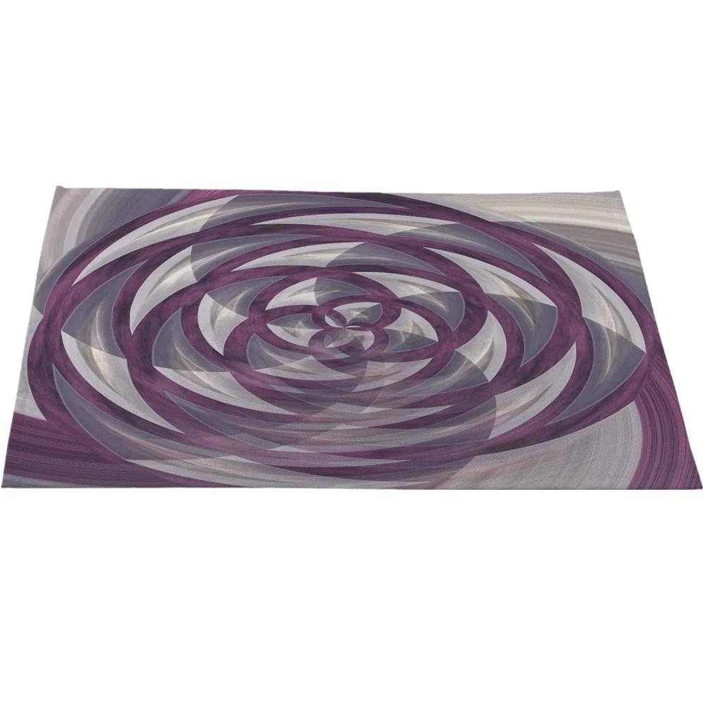 Classic Rose Flower Placemat Linen Table Mat Tree Wooden Style Dining Table Disc Pads Coaster Napperon Plate Bar Tapete De Lugar