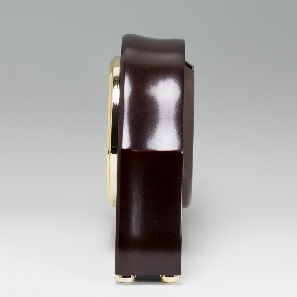 Seiko Clock Table Clock Radio Analog Wood Frame Dark Brown Wood Grain Pattern Dark Brown Wood BZ239B SEIKO