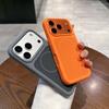 Applicable To iPhone17promax Double-layer Thin Ring Magnetic Mobile Phone Case Apple 16 Simple Liquid Silicone Protective Case