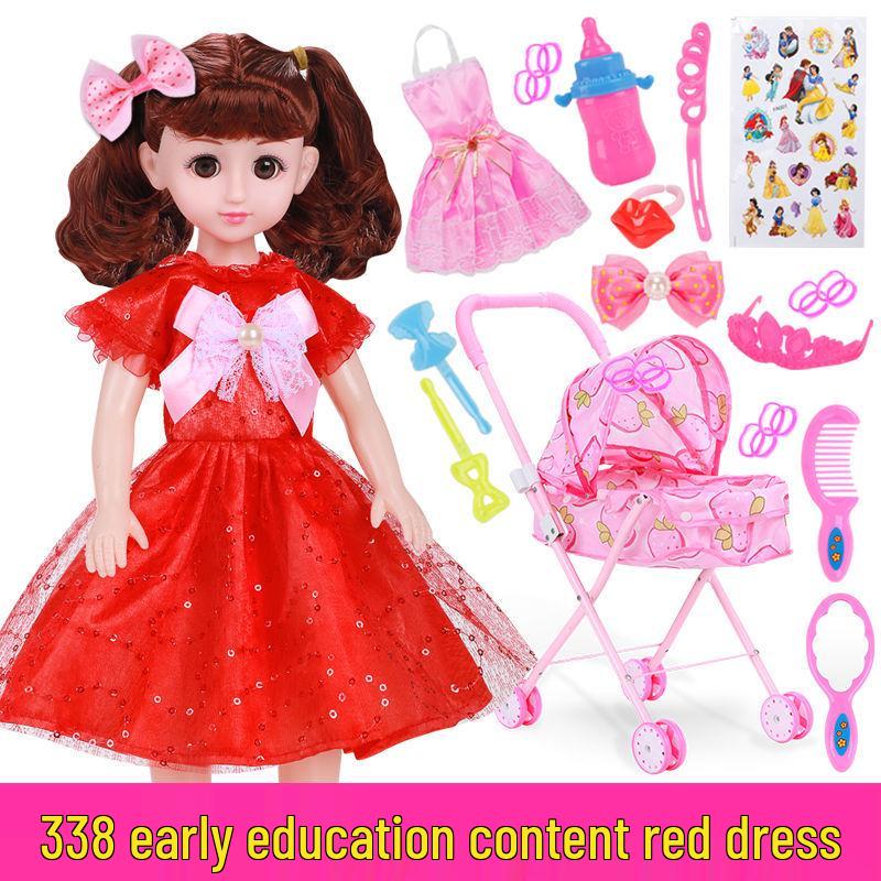 Princess Doll Stroller & Playhouse Set - Real Toy Birthday Gift for Girls