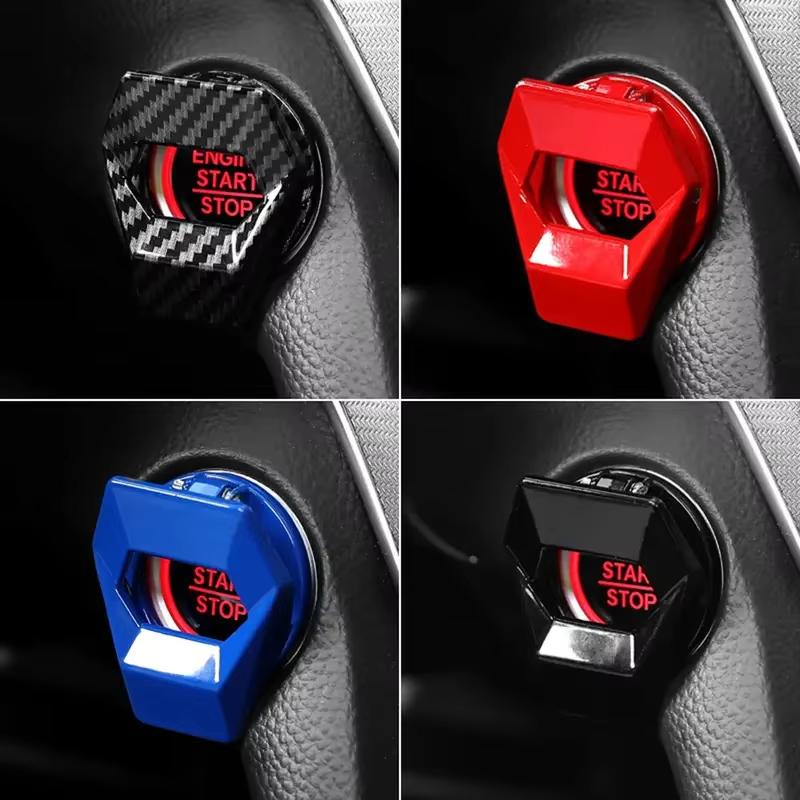 New Car Engine Start Stop Switch Button Cover Decorative Auto Accessories Push Button Sticky Cover Car Interior Car-Styling