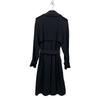 HELMUT LANG Black rayon trench coat coat S blackUsed