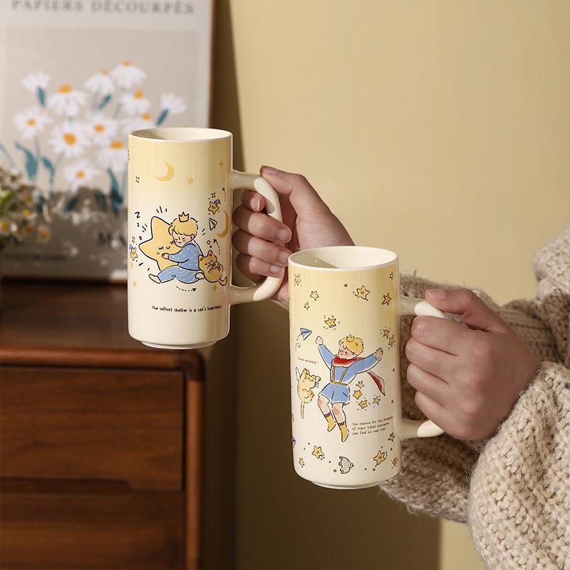 Sternenprinz Niedlich und Hoch Hübsch Keramik Wasserbecher Geschenk Niedlicher und Lustiger Märchen Keramikbecher