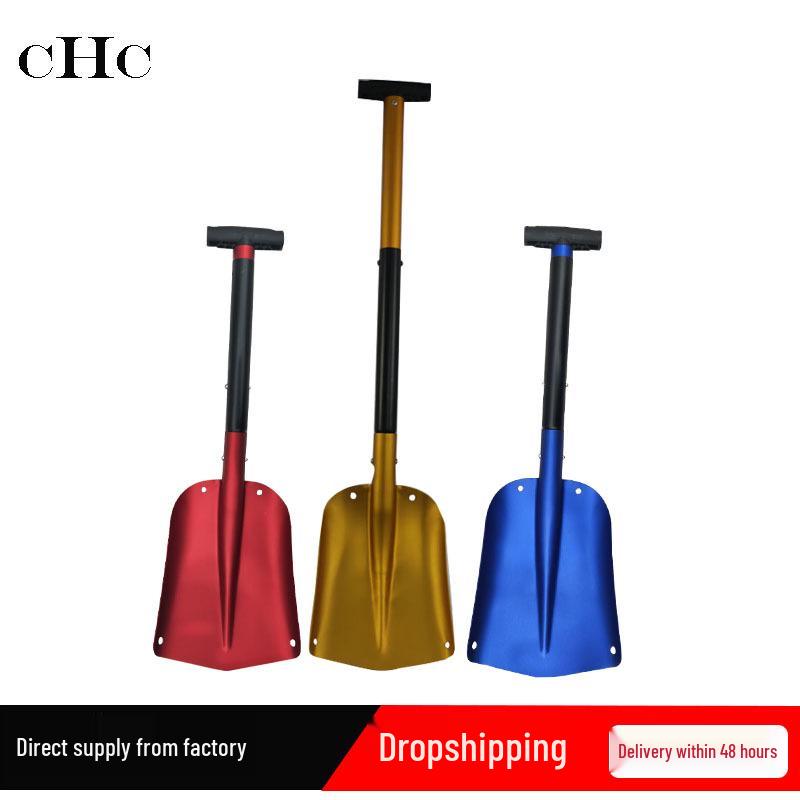 Telescopic Long Handle Aluminum Alloy Multifunctional Snow Shovel for Cars