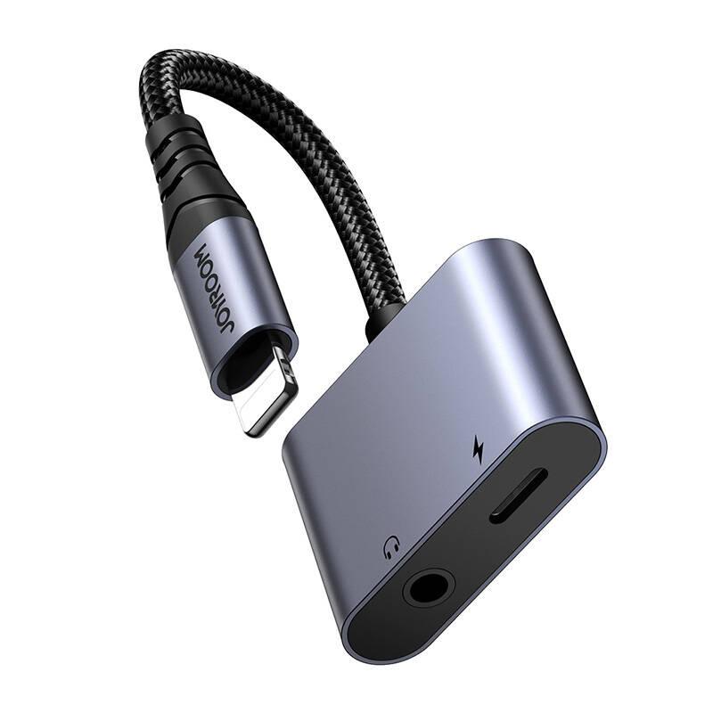 Adapter Audio 2W1 Joyroom Sy-L01 Lightning To 3.5Mm + Lightning (Black)