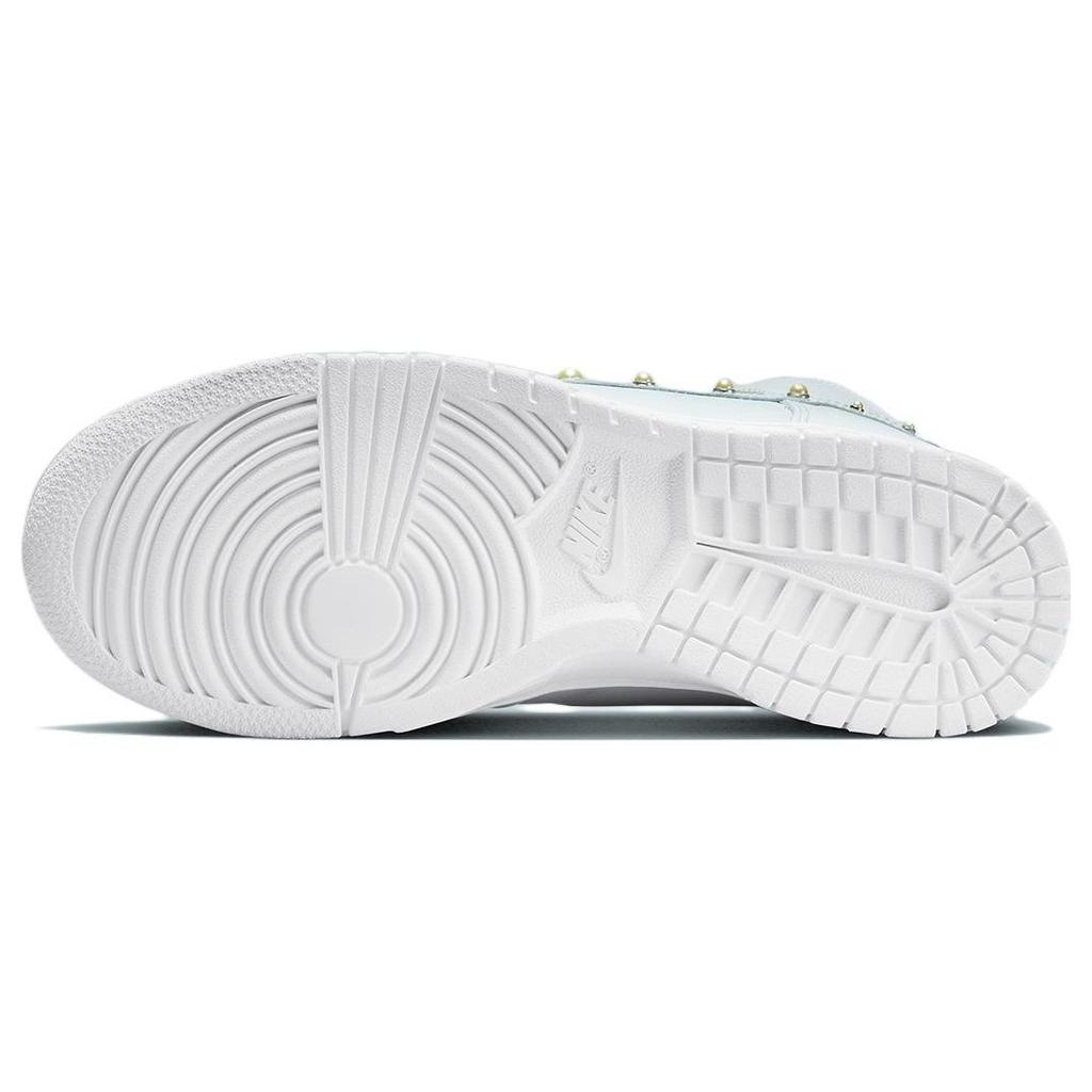 Nike Dunk High SE Dons Pearls Sneakers da Donna Blu Platino Puro Bianco DR5488-001