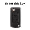 TPU Car Flip Key Case for Peugeot 3008 5008 107 207 307 308 407 607 for Citroen Xsara Picasso C5 C6 C8 Cover Fob Accessories