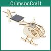 Educational Diy Solar-powered Helicopter Model For Kids 7-14 Years Old Customizable Wooden Material