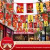 Chinesische Wimpelketten mit roten Laternen für Grillparty, Restaurant, Supermarkt, Decken Dekorationen zum Jubiläum