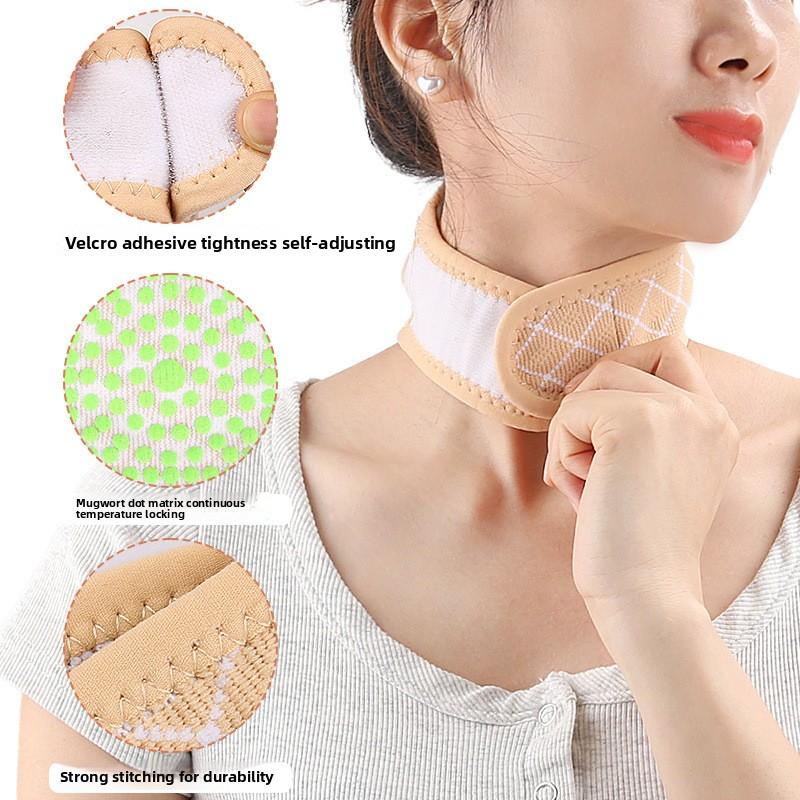 Green Dot Neck Warmer Belt Household Hot Compress Shoulder Neck Back Neck Dot Warm Neck Strap Available for Men and Women