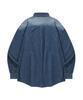 STENDS [M~4Xl] Fade Wash Denim Shirt_Blue