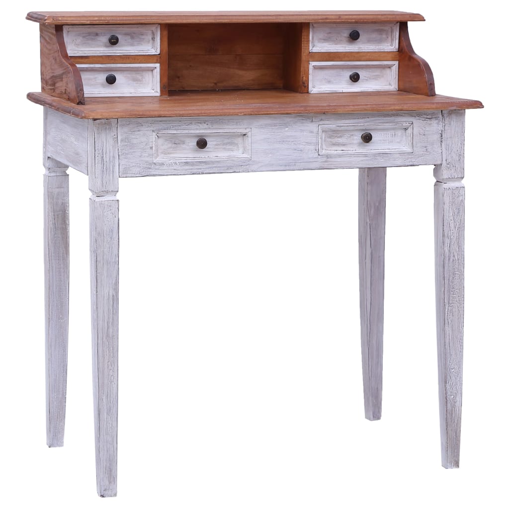 Desk with Drawers 90 x 50 x 101 cm Reclaimed Solid Wood