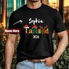 Personalized Christmas T-Shirt - Custom Name And Date Xmas Holiday Festive Tee
