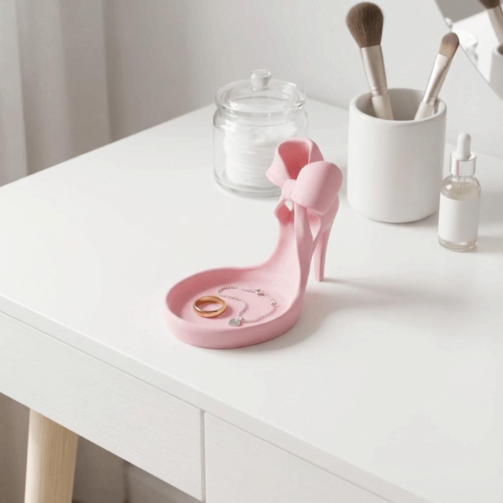 3D Printed High Heel Jewelry Tray INS Jewelry Storage Tray Shoe-shaped Ring Holder  Desktop Use