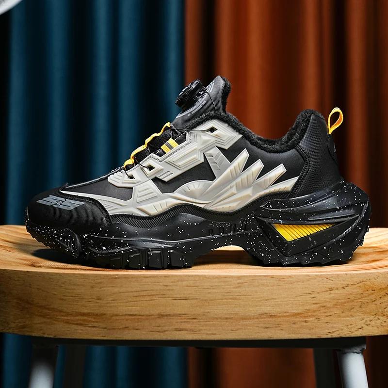 

Мужские ботинки 2024 года, новые зимние тапочки, теплые мужские туфли, водонепроницаемые нескользящие плюшевые кроссовки, мужские теннисные туфли, ботинки, мужские кроссовки, зимние 45