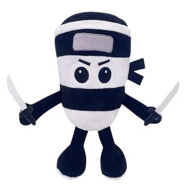 Tuntuntunsahur Meme Plush Toy, 37cm, Funny and Cute, Perfect Gift for Kids (CappuccinoAssassin)