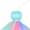 Retractable Cat Wand Attract Attention Cat Teaser Wand Toy Cat Interactive Toy for Exercise Blue