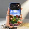 Cute Domo-kun Phone Case For iPhone17,16,15,14,13,12,11,Pro,MAX Gray Matte Silicone Black Cover