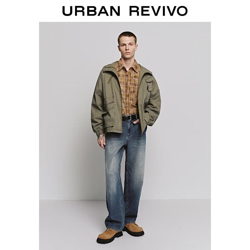 

Men s Retro Washed Denim Straight-Leg Jeans 31