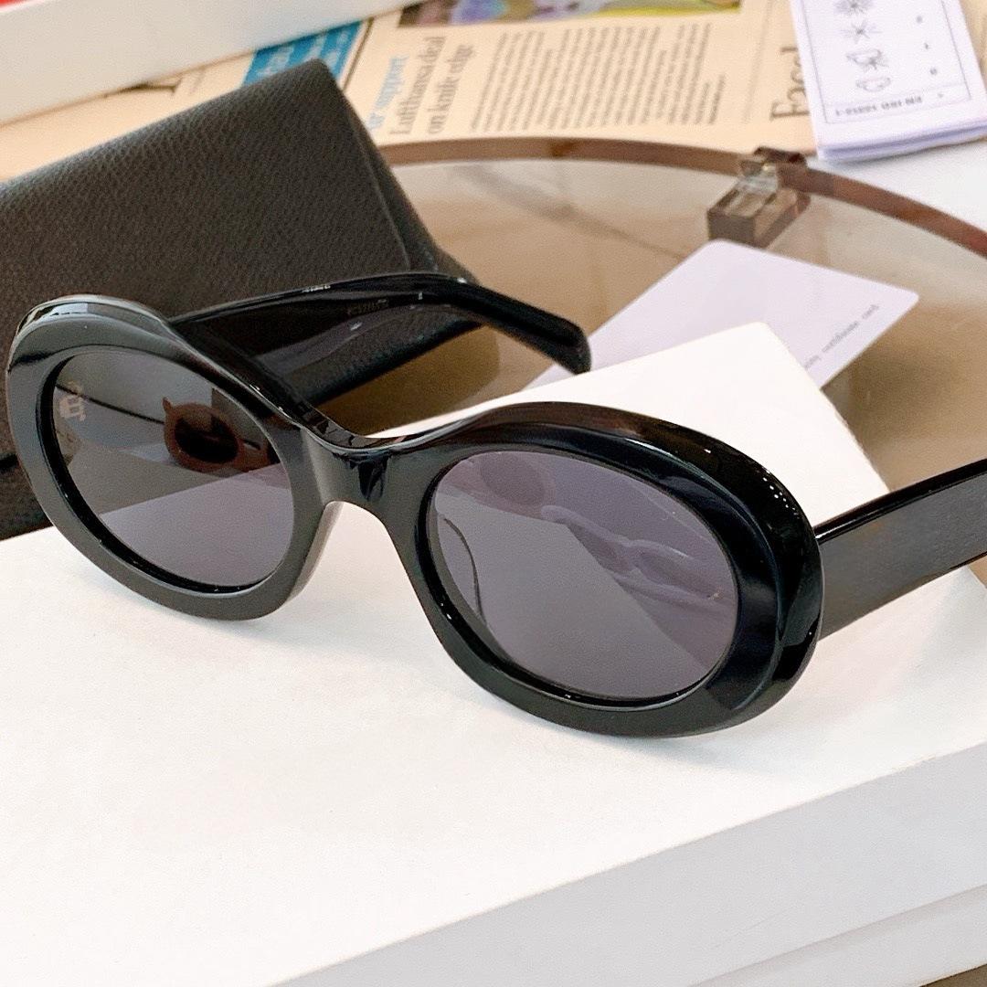 

Солнцезащитные очки овальные французские ретро 40194 Солнцезащитные очки женские пластинчатые УФ-защита