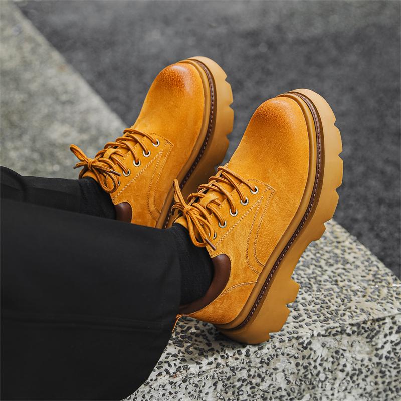 Fashion Derby men's shoes Thick bottomed trendy high-quality style Formal evening party or nightclub Daily handsome youth shoes Hot