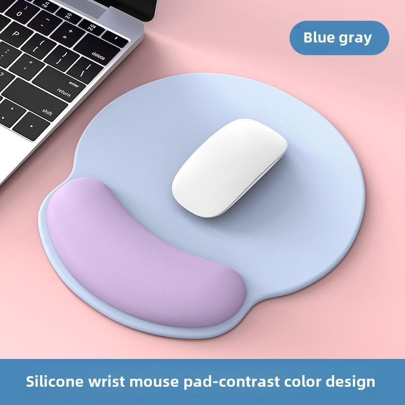 High-Value Silicone Memory Foam Wrist Pad - Non-Slip Cloud Girl Design for Office Mouse Use