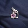 Morganite Gemstone 925 Stamped Silver Jewelry Fashionable Pendant For Engagement CP-3-10