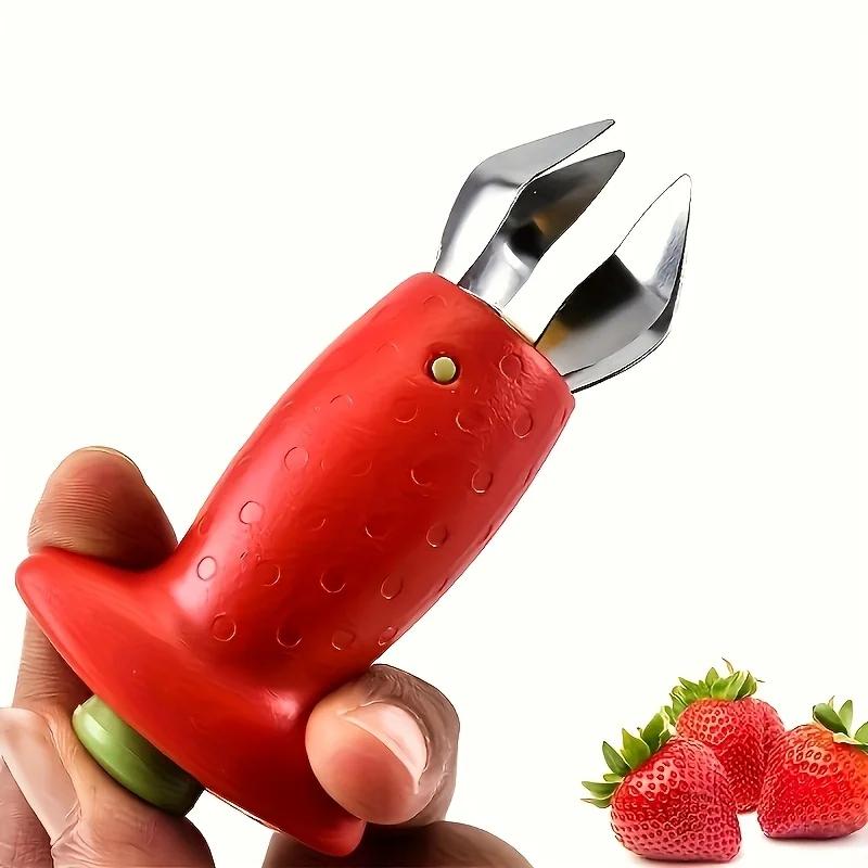 2pcs Strawberry Nucleation Tool - Can Quickly Prepare the Kitchen and Remove Fresh Strawberry Stems