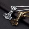 Fashion New Punk Rock Thor's Hammer Men's Titanium Steel Necklace Pendant