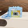 Retro Music Player Keychain Music Box with Decorative Design Builts In Melodies for Relaxation Adventure Bag Charm