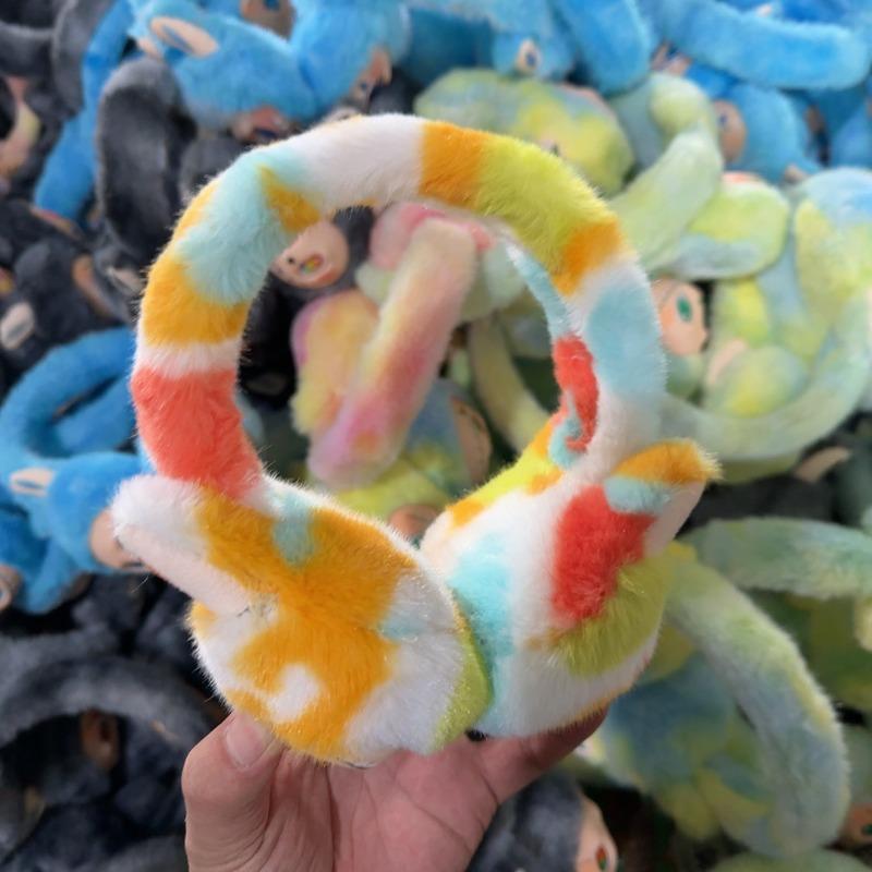 

Детские наушники-муфты из флиса, зимние, ветрозащитные, для защиты ушей, плюшевые, мультяшные, милые, теплые наушники