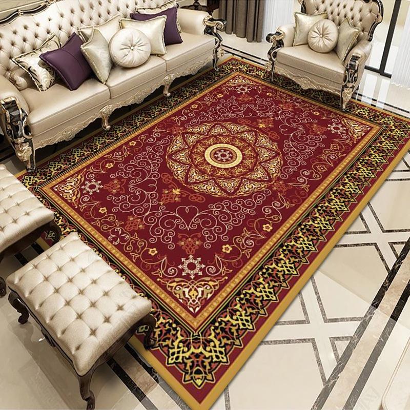 Retro Moroccan Style Living Room Decoration Carpet Bohemia Rugs for Bedroom Home Decor Anti-Slip Floor Mat Homestay Lounge Rug
