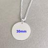 10pcs Mirror Polish Stainless Steel Round Blank Pendant Necklace Minimalist Zircon Men's and Women's Necklace Zircon Gift