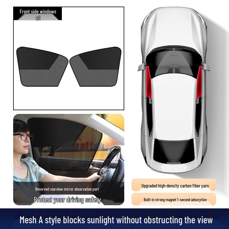 Universal Magnetic Car Sunshade Curtain for Children - Rear Window Blackout