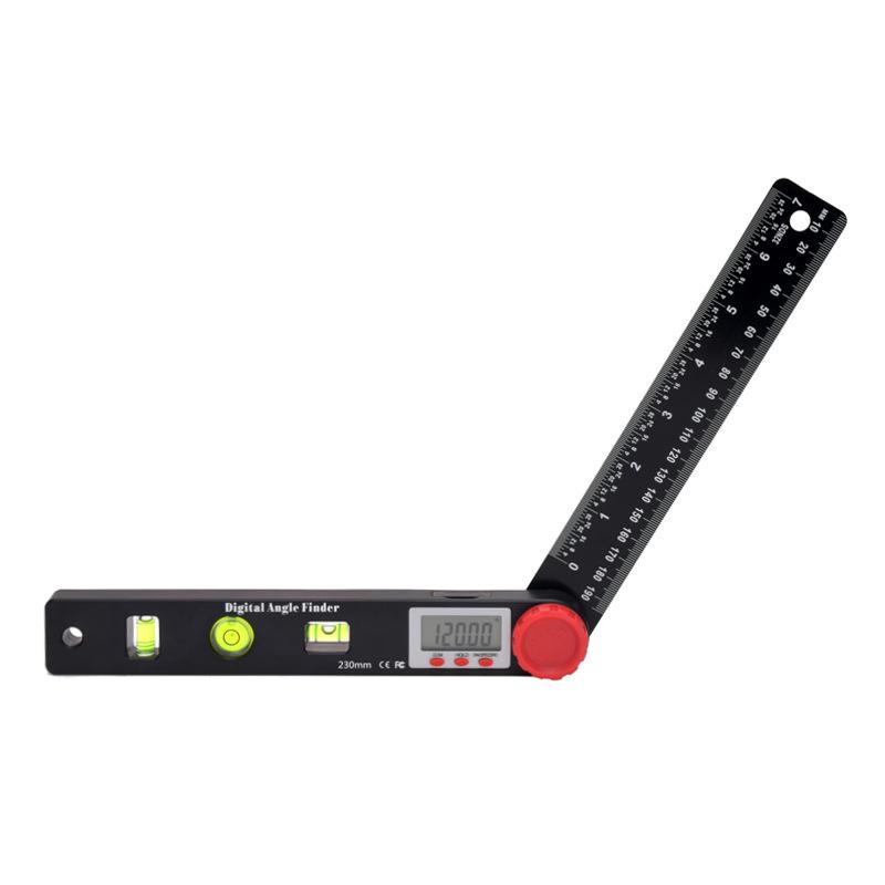 4 In 1 Digital Display Angle Ruler Woodworking Tool w/ Spirit Level Square Ruler