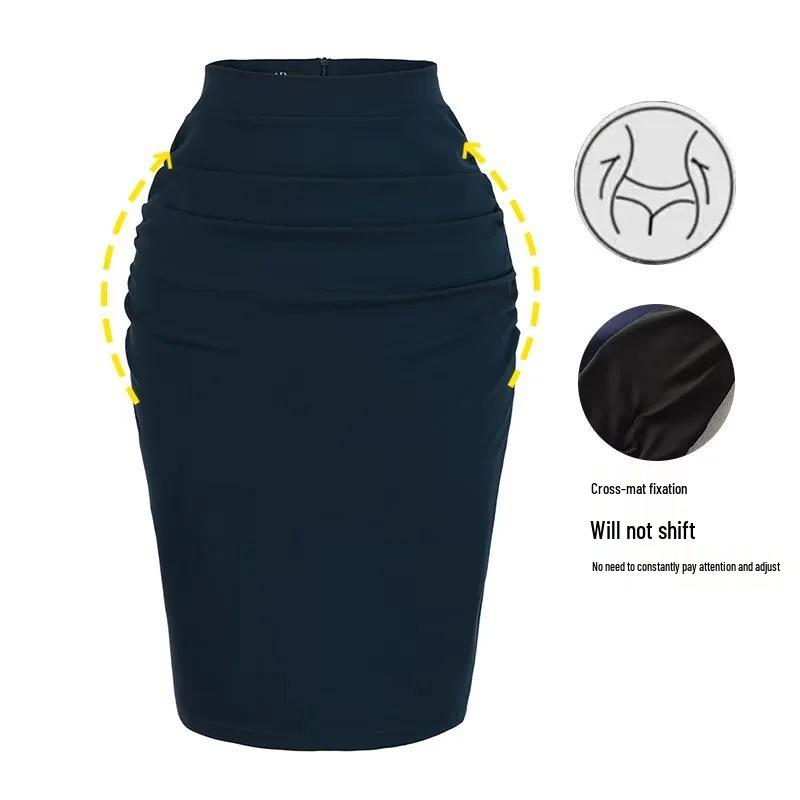 Koreaanse Stijl Hoge Taille Bodycon Potlood Minirok met Heupversterkend en Achtersplit