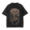 Hot Game Peripherals Bloodborne Darks Souls Graphic Print TShirt Streetwear Vintage Washed Cotton Top Oversized Summer New Tees